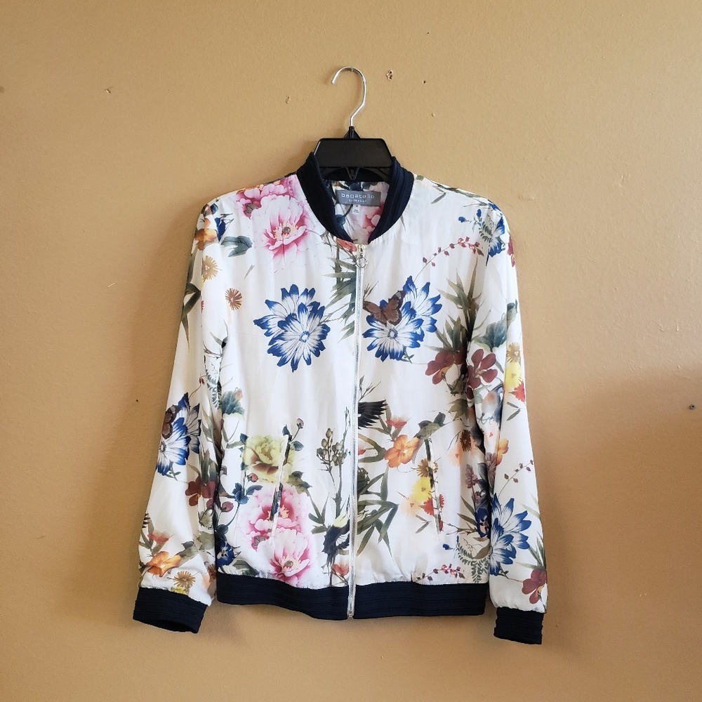 Floral Bomber Jacket - image 2